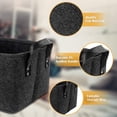 thumbnail image 3 of 2 Pcs Felt Storage Basket, Black, 3 of 5