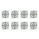thumbnail image 3 of 100 parches adhesivos reflectores de resina con láminas reflectantes autoadhesivas para estudio de estación total de 3 x 3 cm, 3 of 15