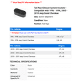 thumbnail image 2 of Tail Line Exhaust System Insulator - Compatible with 1996 - 1998, 2005 - 2010 Jeep Grand Cherokee 1997 2006 2007 2008 2009, 2 of 2