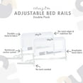 thumbnail image 5 of Dream On Me Adjustable Mesh Bed Rail in White, Two Height Levels, Breathable & Durable Fabric, Lightweight and Portable Bed Rail for Toddlers, 5 of 7