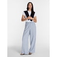 thumbnail image 2 of Time and Tru Women's Wide Leg Linen Blend Pants, Sizes XS-4X, 2 of 5