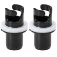 thumbnail image 1 of Inflatable Boat Kayak Air Valve Adapter, Perfect Connection For Paddle Board Electric Sup Air Pump, High Strength Hard Plastic 2Pcs Black Boats Foot Pumps Hose Adapter, Inflatable Kayaking Accessories, 1 of 5