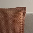 thumbnail image 4 of Safavieh Demi 18" x 18" Modern Cotton Decorative Pillows, Rust, 4 of 4
