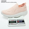 thumbnail image 6 of Stepedia Slip on Walking Shoes Women Mesh Athletic Sneakers Lightweight Casual Daily Work Shoes, Pink 9, 6 of 7