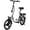 White, variant on 14" Folding Electric Bike, Ebike, Electric Bike 500W 48V 10Ah Built-in Battery 20MPH, 30+Miles,Multi-Shock Absorption, 3 Riding Modes, Commuting UL 2849
