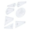 thumbnail image 3 of Quilting Templates, Easy To Use Tool Shaped Patch Work Sewing Ruler  For Embroidery Lovers For Professional Tailors For Apprentices, 3 of 8