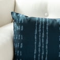 thumbnail image 4 of SAFAVIEH Madelyn 12" x 20" Striped Plush Pillow, Deep Blue/White, 4 of 5