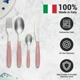 thumbnail image 4 of ARIMI Nilu Ensemble de Coutellerie Italienne en Acier Inoxydable 24 Pcs - Service pour 6 - Poignée Rose, 4 of 4