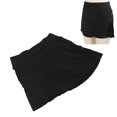 thumbnail image 3 of Falda de tenis Falda pantalón atlética de cintura alta, ligera, transpirable, de secado rápido, para mujer, color negro, 3 of 8