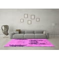 thumbnail image 3 of Ahgly Company Indoor Square Abstract Purple Modern Area Rugs, 4' Square, 3 of 4