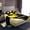 Yellow Black, variant on jejeloiu American Rugby Theme Twin Sheet Sets,Football Sport Game Bedding For Ball Gamer 3-Piece