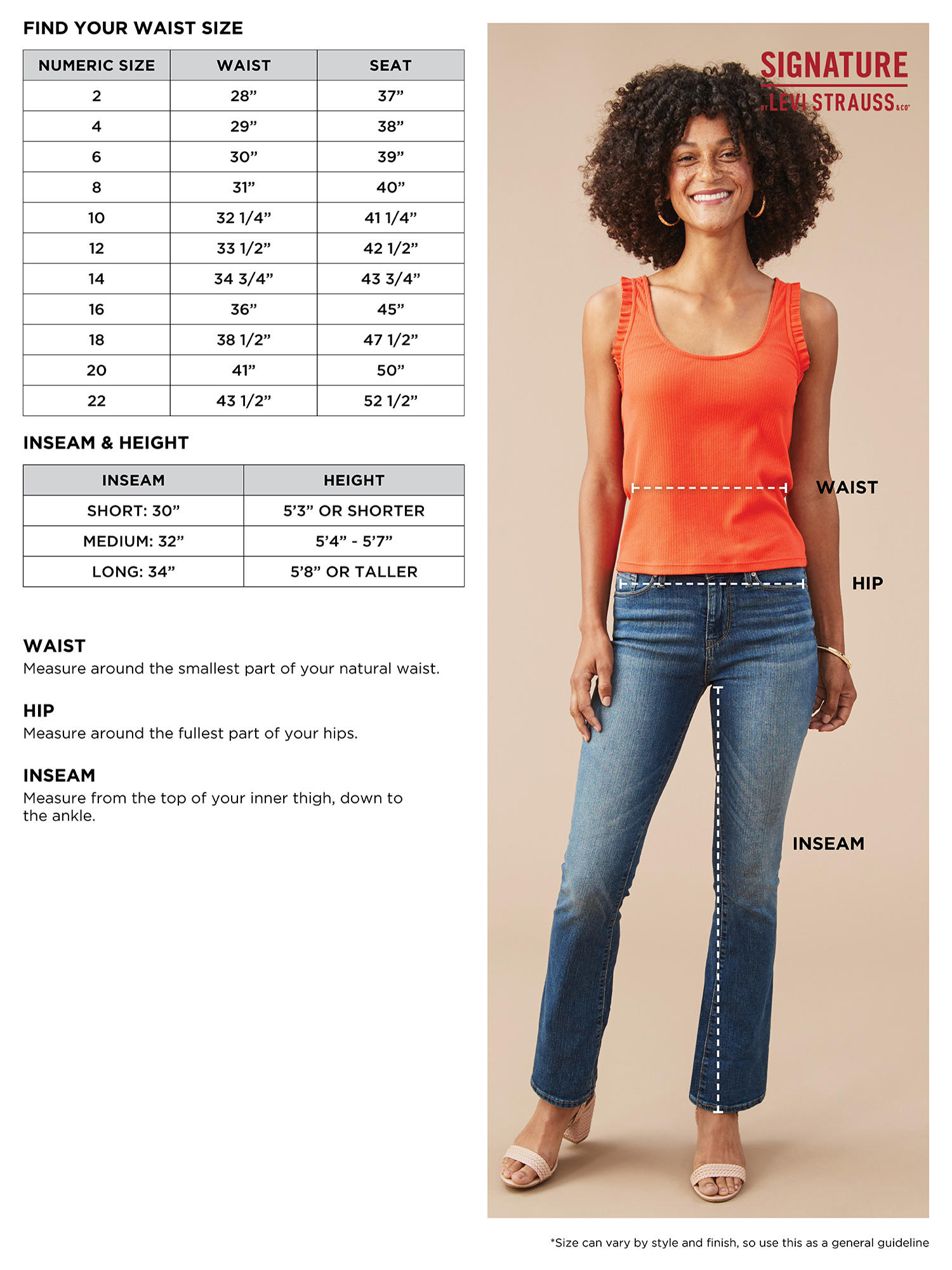size 0 jeans