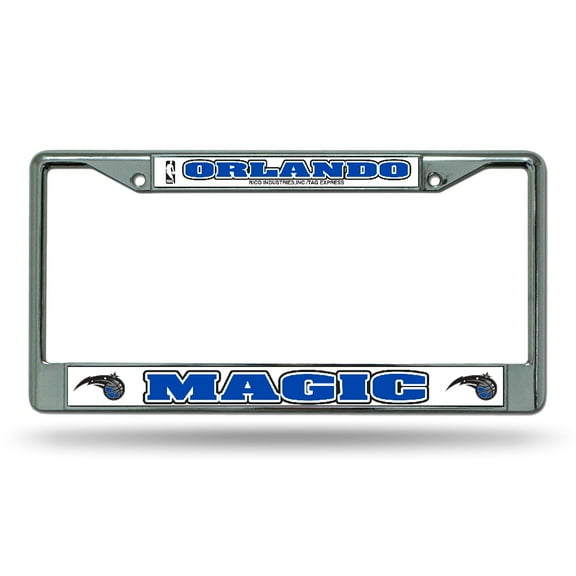 Orlando Basketball Magic Chrome Metal License Plate Frame