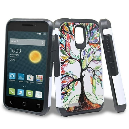 4 Shaft Hard Case - for Alcatel PIXI 4 (2015) OT435 3.5