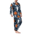 thumbnail image 2 of Picia Halloween Pattern Men’s Long-Sleeve Sleepwear Set - Soft 2-Piece Loungewear with Pockets, Comfy PJs for Relaxing Nights-XX-Large, 2 of 7