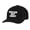 Black/Black, variant on Men's Wolves Not Sheep Patriotic Embroidered Mesh Back Trucker Hat, Black/Red