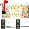 thumbnail image 6 of Bible Verse Mailbox Cover Religious Inspirational Quote Magnetic Mailbox Covers Spring Floral Decor Mail Box Wraps Easter Fiesta for Christian House Outdoor Garden Mailbox Cover 18x21 Inch, 6 of 6