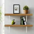 thumbnail image 5 of Wideskall Metal 8" x 10" inch Wall Corner Angle Shelving Shelf Brackets, White, Pack of 4, 5 of 6