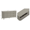 thumbnail image 3 of Park Contemporary 68" Dresser in Gray (6-Drawer), 3 of 8