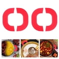 thumbnail image 3 of AMLESO 4 Pieces Silicone Assist Handle Holder Hot Pot Handle Kitchen Gadgets Potholders Red, 3 of 8