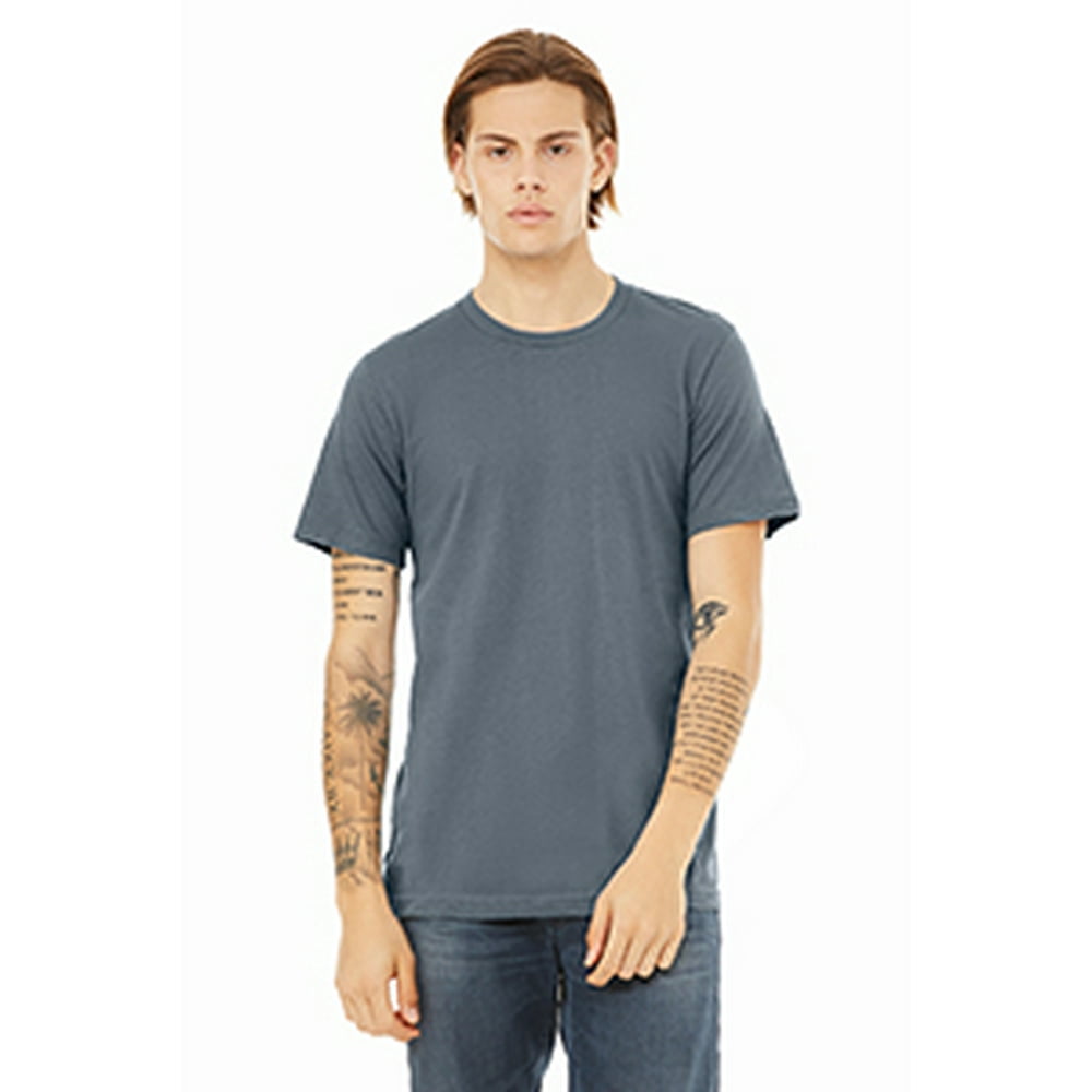 BELLA+CANVAS - Bella + Canvas 3001C Unisex Jersey T-Shirt - STEEL BLUE ...