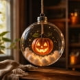 thumbnail image 3 of Halloween Tree Decorations,Hanging Glowing Bauble | Halloween Wonders Collection Ornament Lighted Sphere,Mini Transparent Ball Holiday Gifts, 3 of 6