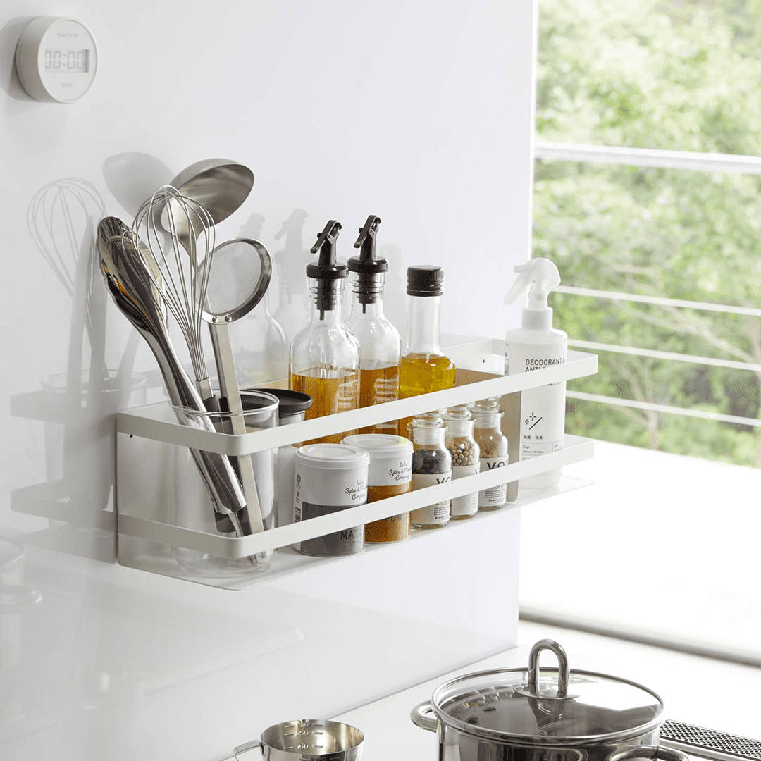 Yamazaki Home Plate Kitchen Storage Basket WH