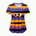 thumbnail image 2 of Godom Halloween Shirts for Women Basic Print Graphic T Shirt Fall Halloween Party Tee Tops, 2 of 6