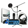 PreSonus AudioBox 96 Studio Recording Package BONUS PAK w/ Mic Stand and Pop Filter