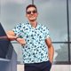 thumbnail image 4 of Balery Cute Shark Camisa Polo de Hombre con Estampado, de Manga Corta y Tejido Medio, Camisa Tipo Golf Polo-Small, 4 of 6