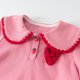 thumbnail image 4 of Odeerbi Niñas Vestido de Tenis Fresa Bordado Cuello Peter Pan Manga Corta Algodón Casual Vestido de Golf de Línea A, 4 of 5