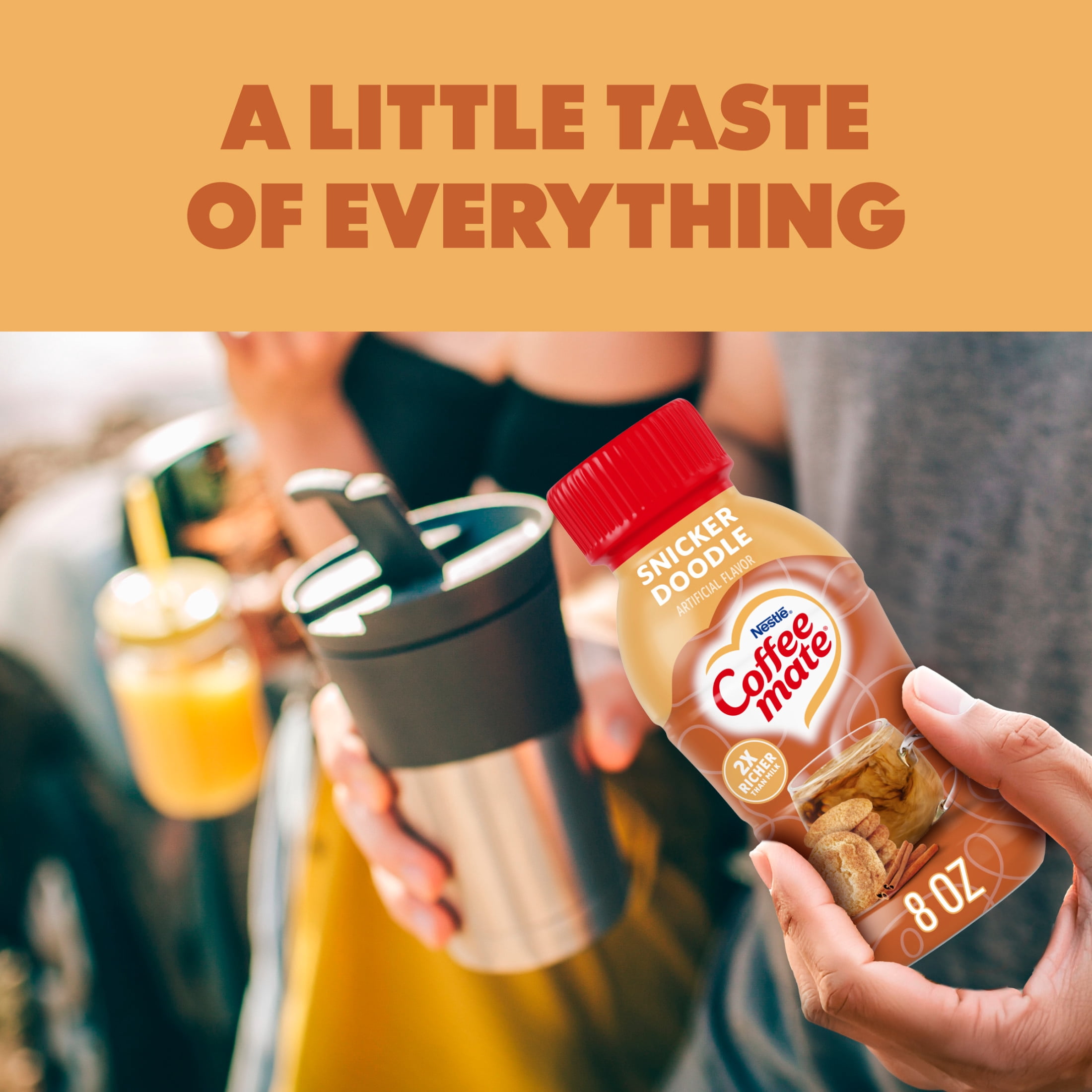Coffee mate Snickerdoodle Flavored Coffee Creamer, Non Dairy Coffee Creamer 8 fl oz