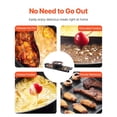 thumbnail image 4 of Electric Hot Pot and BBQ Combo 2300W Detachable Nonstick Pot Dual Temperature Control Indoor Korean BBQ for 1 to 6 People, 4 of 7