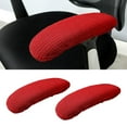 thumbnail image 2 of 2pcs Removable Arm Chair Protector Armchair Covers Armrest 9.84-13 inches long Red, 2 of 7