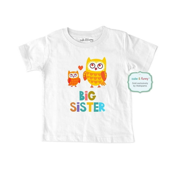 Big Sister Owls (design5) - wallsparks cute & funny Brand - Soft Infant & Toddler Shirt