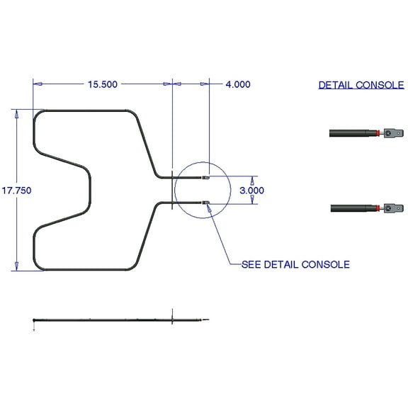 Range Kleen Bake Element, Fits GE, RCA, Kenmore, Hotpoint
