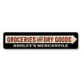 thumbnail image 2 of Groceries and Dry Goods Novelty Decor, Metal Wall Sign - 4x18 Inches, 2 of 4