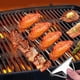 thumbnail image 3 of Brochetas de parrilla de 3 vías,Brochetas de acero inoxidable semiatuo para el hogar con barra de empuje,Brochetas de metal reutilizables para asar, 3 of 5