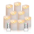 thumbnail image 1 of Juego de 9 velas LED sin llama Nimiko con control remoto y temporizador, 1 of 6
