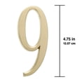 thumbnail image 2 of Whitehall Products 11219 DeSign-it Numéro Plaque Standard - Laiton Satiné&44; No. 9, 2 of 5