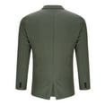 thumbnail image 4 of BXINGOHAI Mens Casual Sport Coat Blazer Two Buttons Lightweight Business Jackets Army Green 3XL, 4 of 6