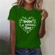 thumbnail image 2 of Mujeres Manga Corta de Verano Tops Impreso Sudadera Casual, Cuello Redondo Blusa Ligera para la Primavera Y el Verano, 2 of 7