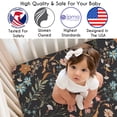 thumbnail image 2 of Sweet Jojo Designs Boho Floral Wildflower Black and Orange Girl Fitted Crib Sheets Set 3 Piece, 2 of 6