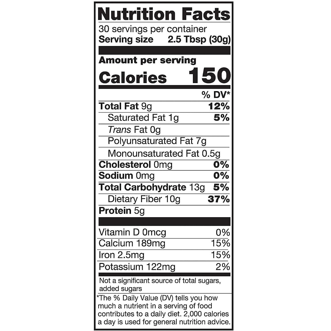 BetterBody Foods Organic Chia Seeds with Omega-3, Non-GMO, Gluten Free, Keto Diet Friendly, Vegan, Good Source of Fiber, 2 lbs, 32 Oz
