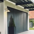 thumbnail image 2 of Globe Electric Sutton Matte Brass Outdoor Wall Sconce with Textured Socket, No Battery Required, 2 of 8