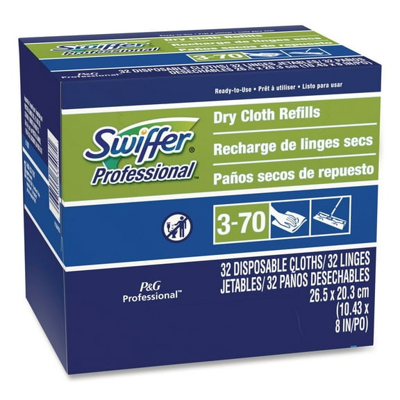 10-5/8 in. x 8 in. Dry Refill Cloths - White (32/Box)
