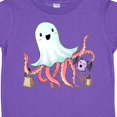 thumbnail image 4 of Inktastic Cute Ghost Octopus Trick or Treating with Bat Boys or Girls Toddler T-Shirt, 4 of 5