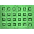 thumbnail image 1 of Ahgly Company Indoor Rectangle Abstract Emerald Green Modern Area Rugs, 2' x 3', 1 of 4
