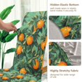 thumbnail image 5 of Yayeee 4 Pack Dining Chair Covers Stretch Parson Chairs Slipcovers Seat Protector, Orange Tree Pattern, 5 of 6