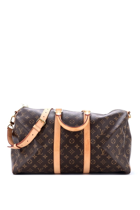 Pre-Owned Keepall Bandouliere Bag Monogram Canvas 45 By Rebag